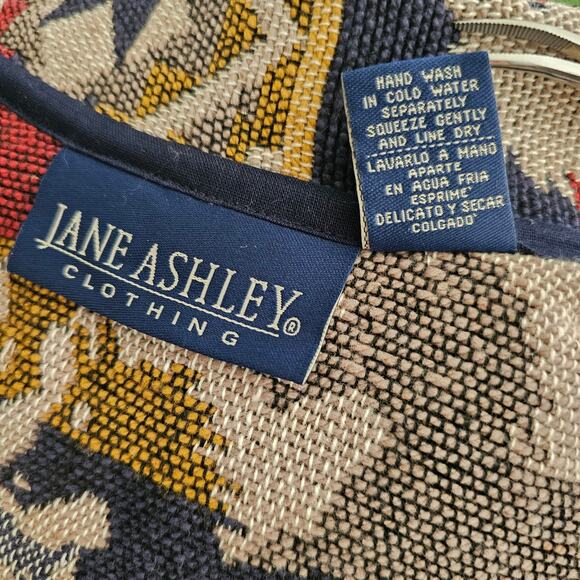 VTG NWT JANE ASHLEY Western Horse Aztec Tribal Tapestry Button Jacket Sz M - Picture 12 of 16